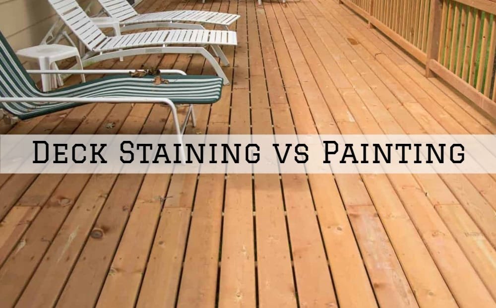 Deck Staining vs Painting in Amador County, California