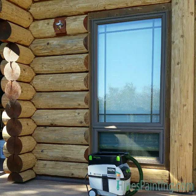 Log Homes & Staining by Michael Hines Painting